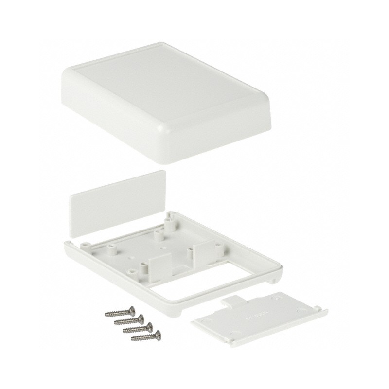 1 pcs : 1593PGY - Box Plastic Gray Hand Held, End Panel and Cover 3.622' L x 2.618' W (92.00mm x 66.50mm) X 1.098' (27.89mm)