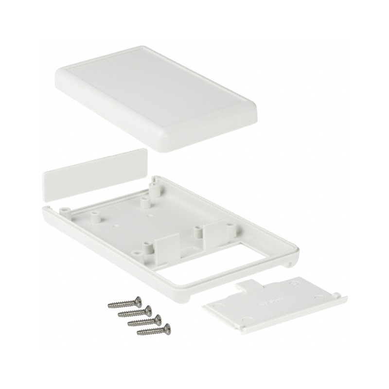 1 pcs : 1593TGY - Box Plastic Gray Hand Held, End Panel and Cover 4.409' L x 2.618' W (111.99mm x 66.50mm) X 0.827' (21.01mm)