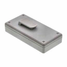 1 pcs : 1599BGYCP - Box Plastic Gray Hand Held, Split Sides 5.118' L x 2.559' W (130.00mm x 65.00mm) X 1.004' (25.50mm)