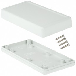 1 pcs : 1599BGY - Box Plastic Gray Hand Held, Split Sides 5.118' L x 2.559' W (130.00mm x 65.00mm) X 1.004' (25.50mm)