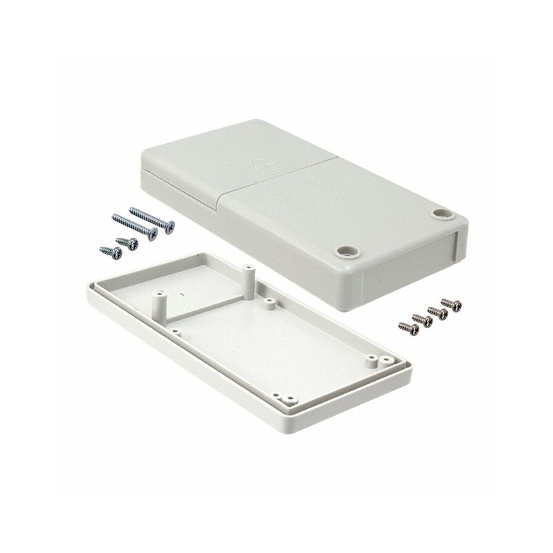 1 pcs : RH3015 - Box Plastic Gray Hand Held, Split Sides 5.120' L x 2.680' W (130.05mm x 68.07mm) X 0.980' (24.89mm)