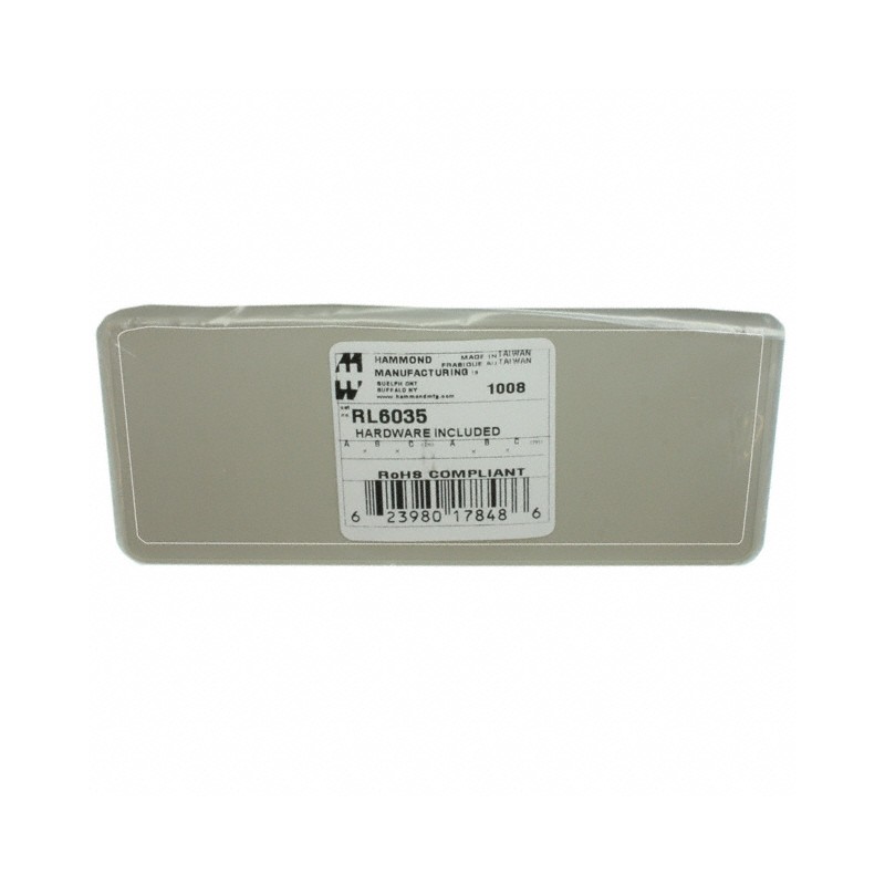 1 pcs : RL6035 - Box Plastic Gray Hand Held, Split Sides 5.800' L x 2.500' W (147.32mm x 63.50mm) X 1.600' (40.64mm)