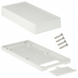 1 pcs : 1599ESGYBAT - Box Plastic Gray Hand Held, Split Sides 6.693' L x 3.366' W (170.00mm x 85.50mm) X 1.368' (34.75mm)