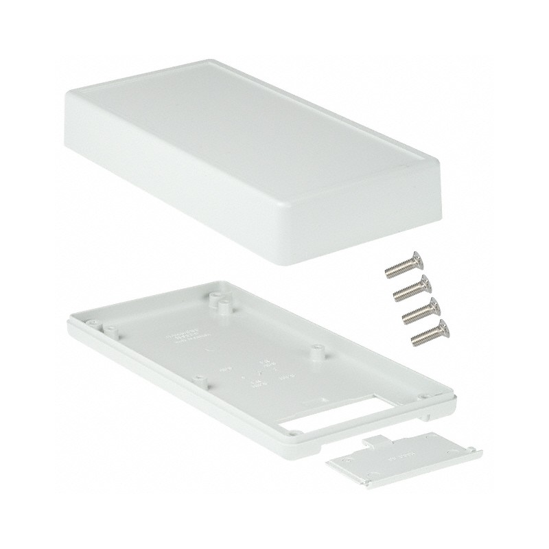 1 pcs : 1599EGYBAT - Box Plastic Gray Hand Held, Split Sides 6.693' L x 3.366' W (170.00mm x 85.50mm) X 1.368' (34.75mm)