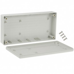 1 pcs : 1599HGY - Box Plastic Gray Hand Held, Split Sides 8.661' L x 4.331' W (219.99mm x 110.01mm) X 1.762' (44.75mm)