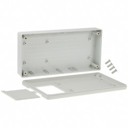 1 pcs : 1599HGYBAT - Box Plastic Gray Hand Held, Split Sides 8.661' L x 4.331' W (219.99mm x 110.01mm) X 1.762' (44.75mm)