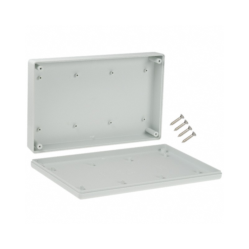 1 pcs : 1599KSGY - Box Plastic Gray Hand Held, Split Sides 8.661' L x 5.512' W (219.99mm x 140.00mm) X 1.575' (40.00mm)