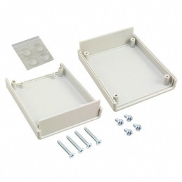 1 pcs : 1593BBGY - Box Plastic Gray Hand Held, Split Sides and End Panel(s) 3.752' L x 3.044' W (95.31mm x 77.31mm) X 1.181' (30