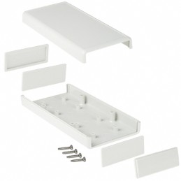 1 pcs : 1593XGY - Box Plastic Gray Hand Held, Split Sides and End Panel(s) 5.521' L x 2.607' W (140.23mm x 66.22mm) X 1.102' (27