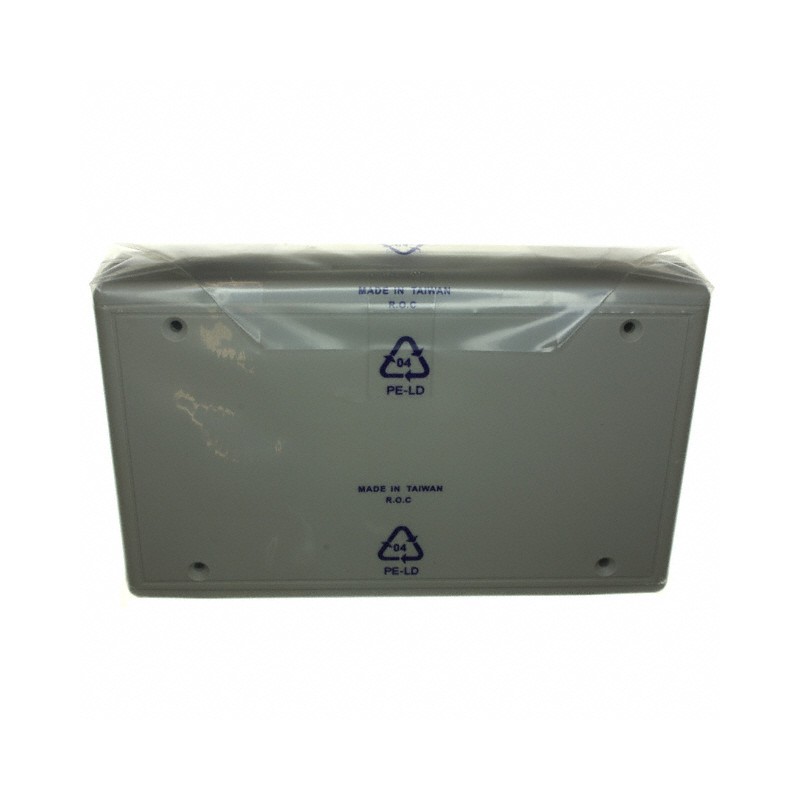 1 pcs : RH3165 - Box Plastic Gray Hand Held, Split Sides and End Panel(s) 6.496' L x 4.016' W (165.00mm x 102.01mm) X 1.280' (32