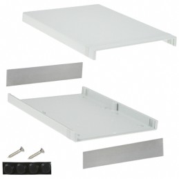 1 pcs : 1598HSGY - Box Plastic Gray Split Sides and End Panel(s) 11.059' L x 7.870' W (280.90mm x 199.90mm) X 1.614' (41.00mm)