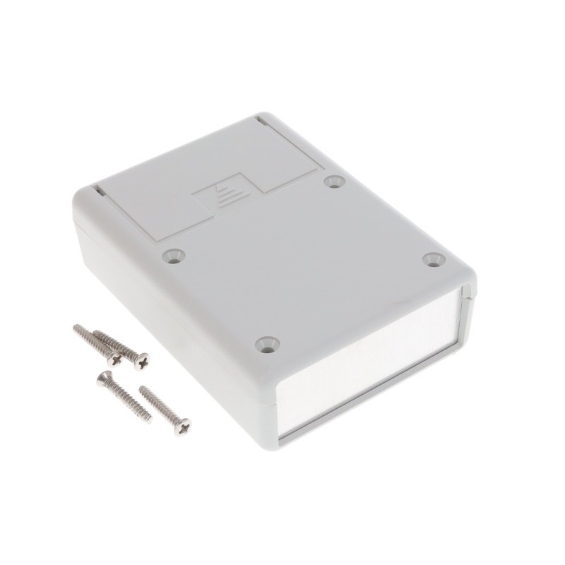 1 pcs : 1593PALGY - Box Plastic Gray Split Sides and End Panel(s) 3.620' L x 2.620' W (91.95mm x 66.55mm) X 1.100' (27.94mm)