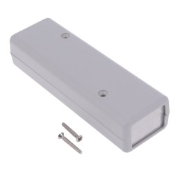 1 pcs : 1593DALGY - Box Plastic Gray Split Sides and End Panel(s) 4.490' L x 1.410' W (114.05mm x 35.81mm) X 1.020' (25.91mm)