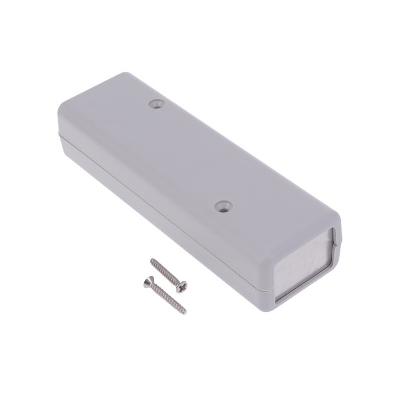 1 pcs : 1593DALGY - Box Plastic Gray Split Sides and End Panel(s) 4.490' L x 1.410' W (114.05mm x 35.81mm) X 1.020' (25.91mm)