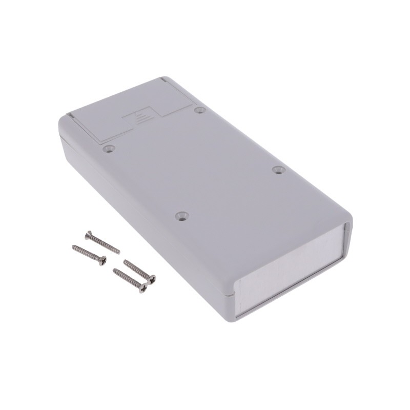 1 pcs : 1593YALGY - Box Plastic Gray Split Sides and End Panel(s) 5.510' L x 2.600' W (139.95mm x 66.04mm) X 1.100' (27.94mm)