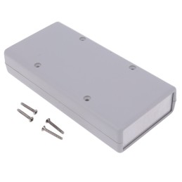 1 pcs : 1593XALGY - Box Plastic Gray Split Sides and End Panel(s) 5.520' L x 2.610' W (140.21mm x 66.29mm) X 1.100' (27.94mm)