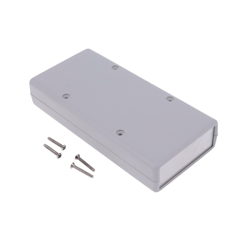 1 pcs : 1593XALGY - Box Plastic Gray Split Sides and End Panel(s) 5.520' L x 2.610' W (140.21mm x 66.29mm) X 1.100' (27.94mm)