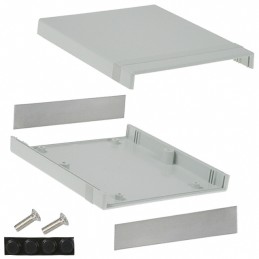 1 pcs : 1598BBGY - Box Plastic Gray Split Sides and End Panel(s) 7.047' L x 6.083' W (178.99mm x 154.51mm) X 1.378' (35.00mm)