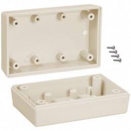 1 pcs : 111,AL - Box Plastic, ABS Almond Hand Held, Split Sides 3.600' L x 2.250' W (91.44mm x 57.15mm) X 1.500' (38.10mm)