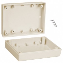 1 pcs : 131,AL - Box Plastic, ABS Almond Hand Held, Split Sides 4.380' L x 3.250' W (111.25mm x 82.55mm) X 1.500' (38.10mm)