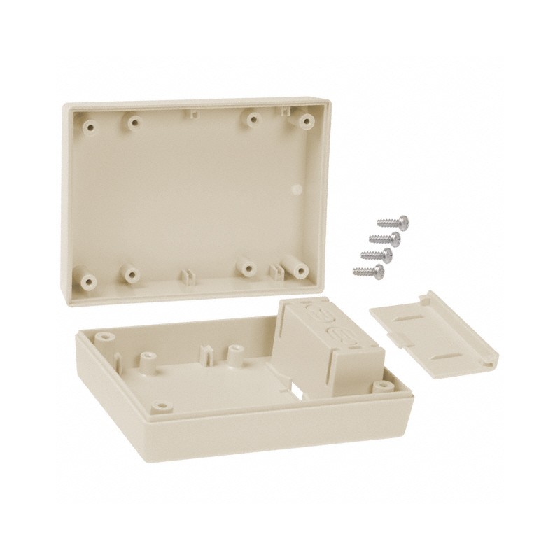 1 pcs : 231I,AL - Box Plastic, ABS Almond Hand Held, Split Sides 4.380' L x 3.250' W (111.25mm x 82.55mm) X 1.500' (38.10mm)