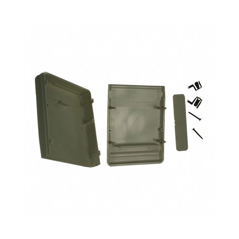 1 pcs : M4,AL - Box Plastic, ABS Almond Hand Held, Split Sides and End Panel(s) 2.800' L x 2.200' W (71.12mm x 55.88mm) X 0.710'