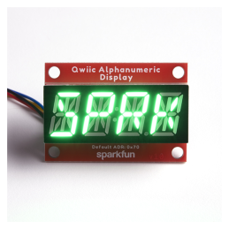 1 pcs : COM-18566 - QWIIC ALPHANUMERIC DISPLAY GREEN