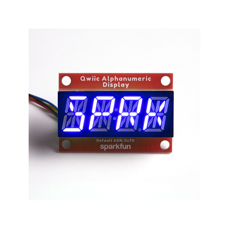 1 pcs : COM-16917 - QWIIC ALPHANUMERIC DISPLAY BLUE