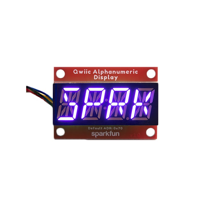 1 pcs : COM-16918 - QWIIC ALPHANUMERIC DISP PURPLE