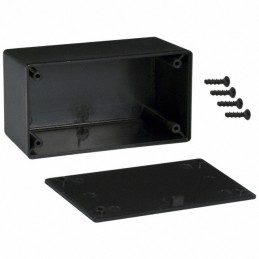 1 pcs : CU-793 - Box Plastic, ABS Black Cover Included 4.105' L x 2.230' W (104.27mm x 56.64mm) X 2.000' (50.80mm)