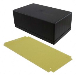 1 pcs : B30-7100 - Box Plastic, ABS Black Cover Included 6.300' L x 3.700' W (160.02mm x 93.98mm) X 2.400' (60.96mm)