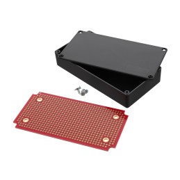 1 pcs : DKS-PB05-87 - Box Plastic, ABS Black Cover Included, Lid 4.400' L x 2.200' W (111.76mm x 55.88mm) X