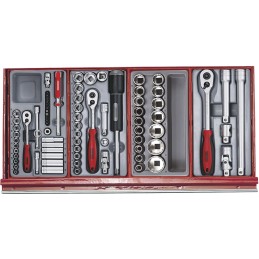 1 pcs - Teng Tools 140 Piece Automotive Tool Kit with Case