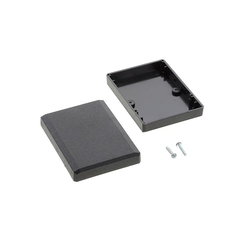 1 pcs : S3A-312208 - Box Plastic, ABS Black Hand Held, Cover Included 3.092' L x 2.257' W (78.54mm x 57.33mm) X 0.840' (21.34mm)