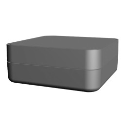 1 pcs : S3A-404017 - Box Plastic, ABS Black Hand Held, Cover Included 4.000' L x 4.000' W (101.60mm x 101.60mm) X 1.598' (40.59m