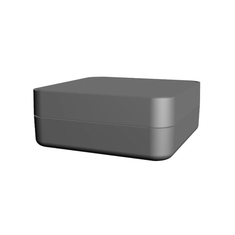 1 pcs : S3A-404017 - Box Plastic, ABS Black Hand Held, Cover Included 4.000' L x 4.000' W (101.60mm x 101.60mm) X 1.598' (40.59m