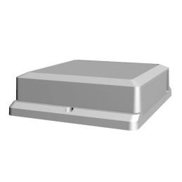 1 pcs : S3A-434313SW - Box Plastic, ABS Black Hand Held, Cover Included 4.284' L x 4.284' W (108.81mm x 108.81mm) X 1.370' (34.8