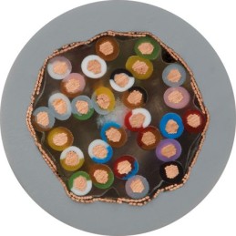 50 pcs - Igus chainflex CF211.PUR Data Cable, 12 Cores, 0.25 mm², Screened, 50m, Grey PUR Sheath, 24 AWG