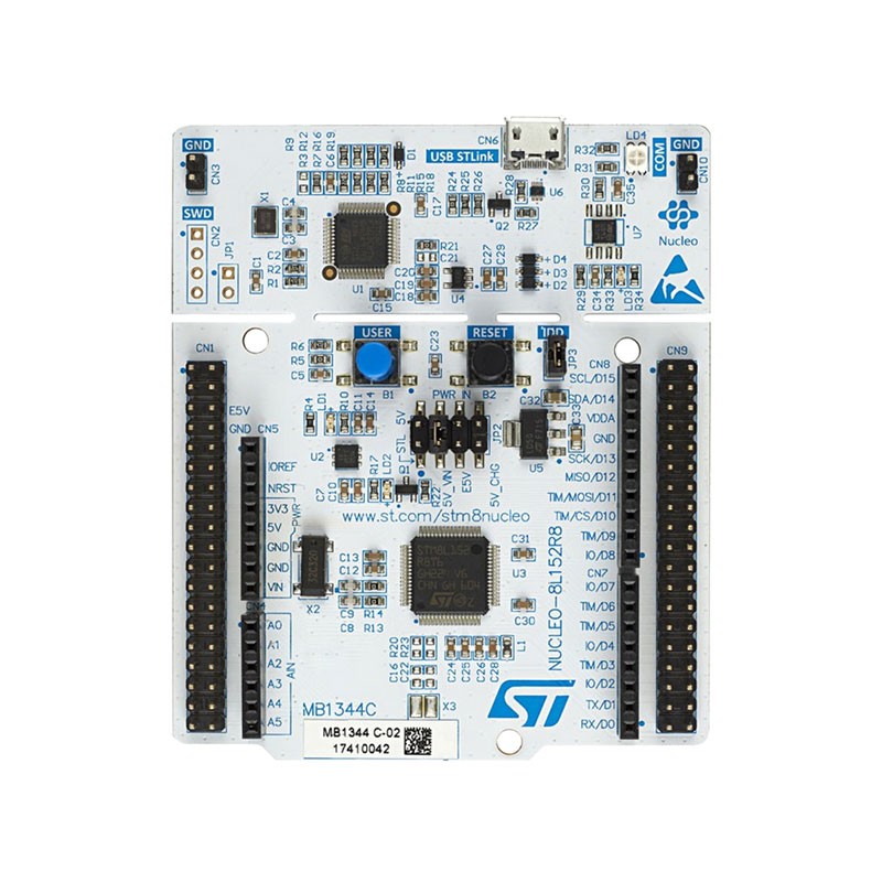 1 pcs : NUCLEO-8L152R8 - NUCLEO-64 STM8L152R8 EVAL BRD