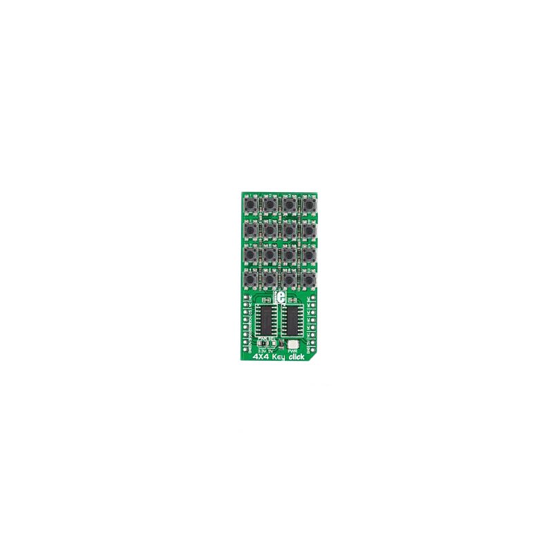 1 pcs : MIKROE-1889 - DEV BOARD 4X4 KEY CLICK