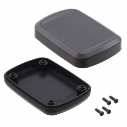 1 pcs : HH-3641 - Box Plastic, ABS Black Hand Held, Split Sides 2.736' L x 1.988' W (69.49mm x 50.50mm) X 0.827' (21.01mm)