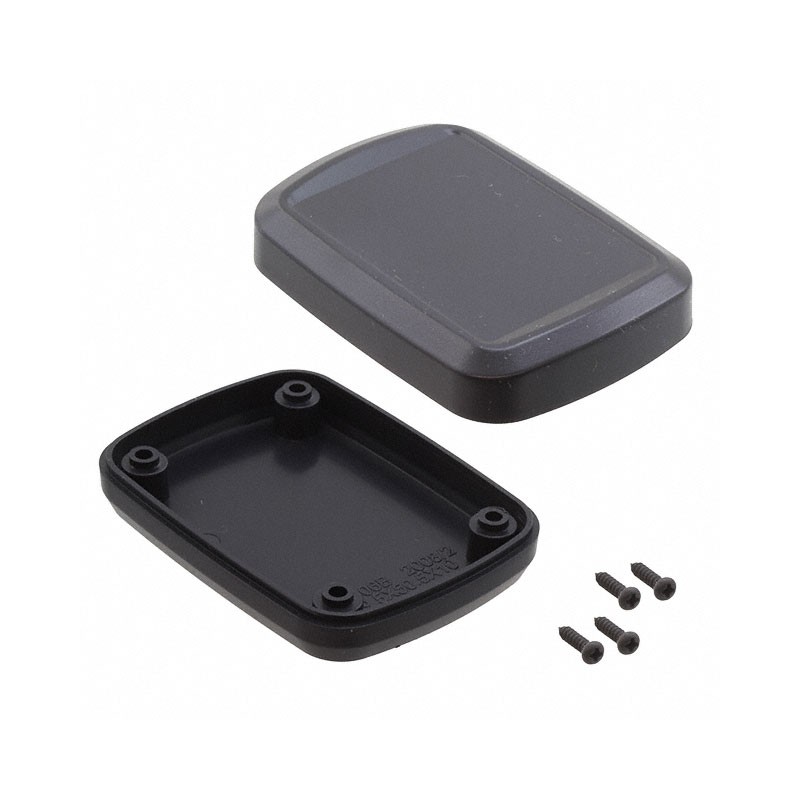 1 pcs : HH-3641 - Box Plastic, ABS Black Hand Held, Split Sides 2.736' L x 1.988' W (69.49mm x 50.50mm) X 0.827' (21.01mm)