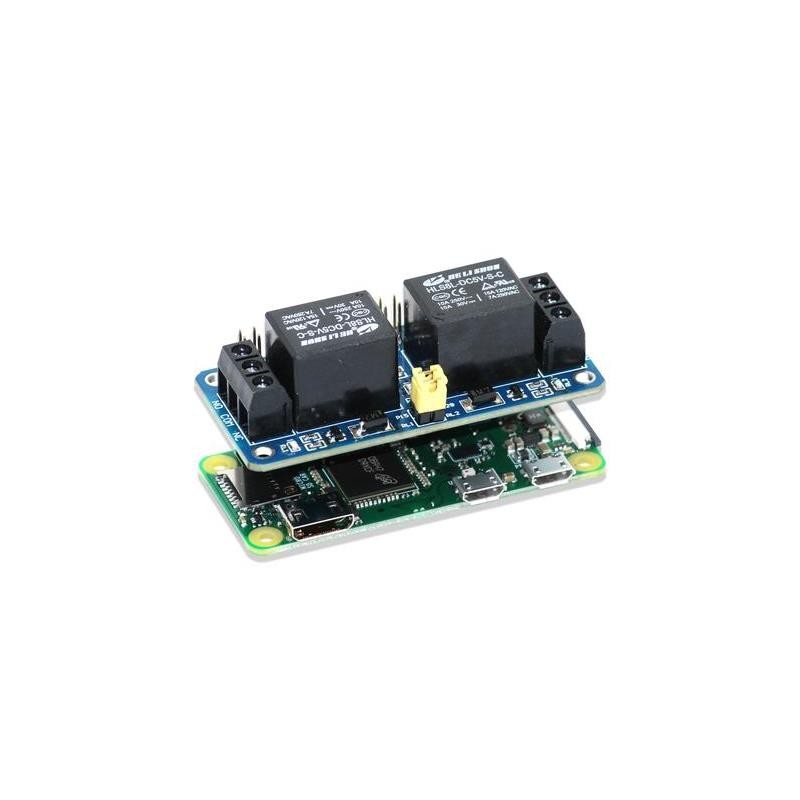 1 pcs : SKU14088 - ZERO RELAY- 2 CHANNEL 5V RELAY B