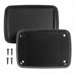 1 pcs : HH-3642 - Box Plastic, ABS Black Hand Held, Split Sides 3.484' L x 2.480' W (88.49mm x 62.99mm) X 1.083' (27.51mm)