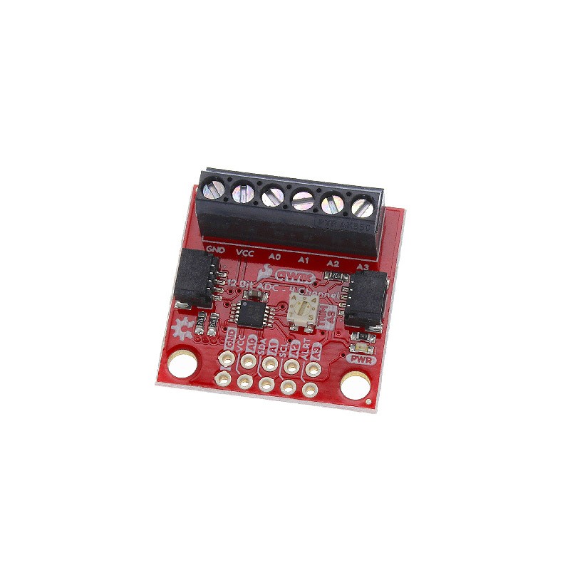 1 pcs : DEV-15334 - QWIIC 12BIT ADC 4CHANNEL ADS1015