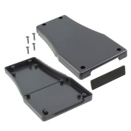 1 pcs : HH-3510-B - Box Plastic, ABS Black Hand Held, Split Sides 6.299' L x 3.701' W (159.99mm x 94.01mm) X 0.984' (25.00mm)