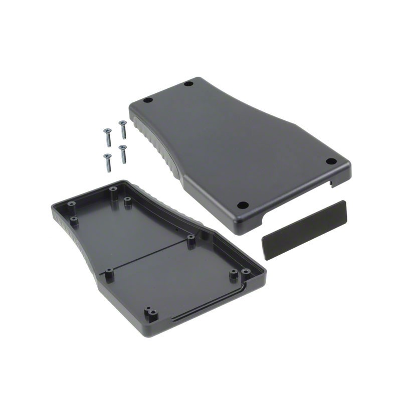 1 pcs : HH-3510-B - Box Plastic, ABS Black Hand Held, Split Sides 6.299' L x 3.701' W (159.99mm x 94.01mm) X 0.984' (25.00mm)