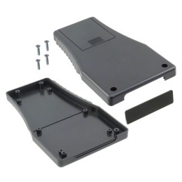 1 pcs : HH-3510-BCB - Box Plastic, ABS Black Hand Held, Split Sides 6.299' L x 3.701' W (159.99mm x 94.01mm) X 0.984' (25.00mm)