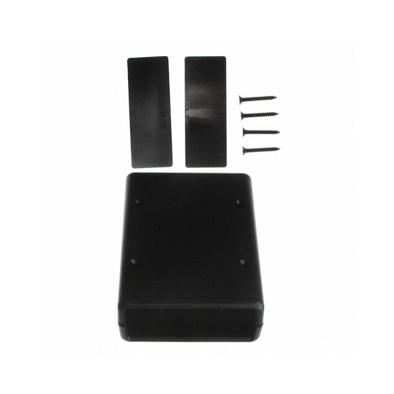 1 pcs : HP-3651-B - Box Plastic, ABS Black Hand Held, Split Sides and End Panel(s) 3.631' L x 2.607' W (92.23mm x 66.22mm) X 1.0