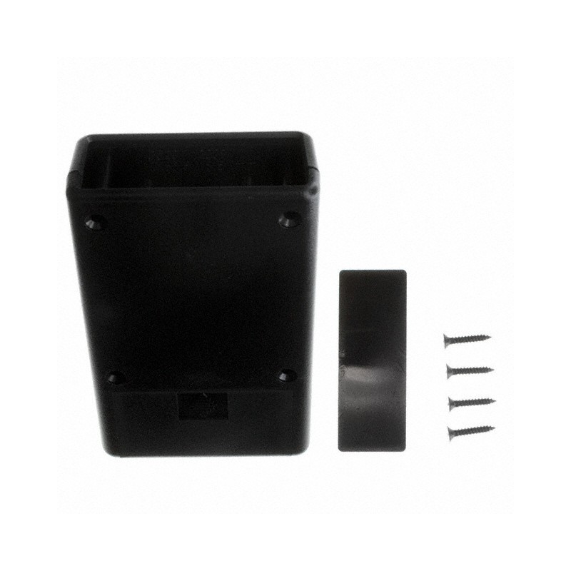 1 pcs : HP-3663-B - Box Plastic, ABS Black Hand Held, Split Sides and End Panel(s) 4.409' L x 2.618' W (111.99mm x 66.50mm) X 1.